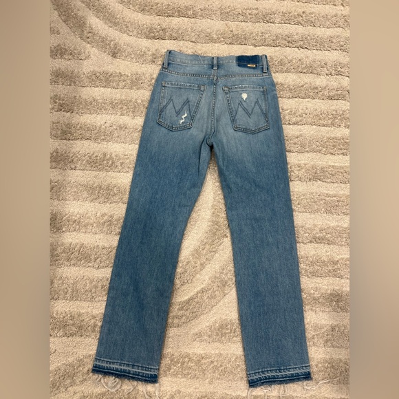 MOTHER High Waisted Hiker Hover Undone Denim On My Knees Jeans🔥 - Picture 6 of 16